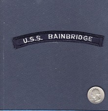 Ddg 96 Uss Bainbridge US Blu Navy Arruolato Divisa Spalla Rocker Navicella Toppa