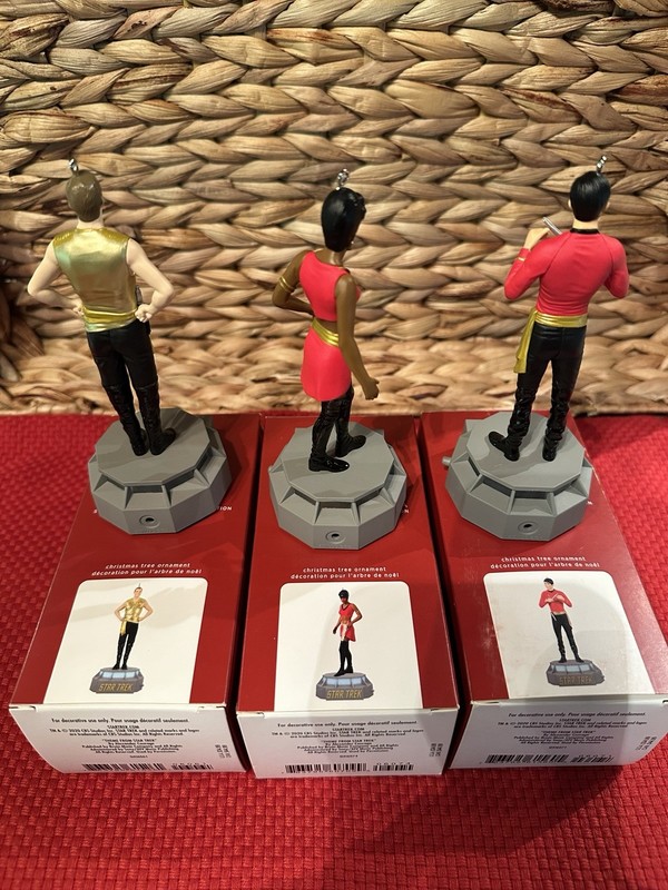 2020 Hallmark Ornament Star Trek set of 3 Storytellers Kirk Sulu Ohura Mirror
