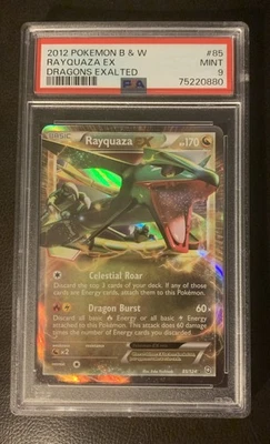 Rayquaza EX 85/124 Dragons Exalted Holo PSA 9 - Image 1 of 2