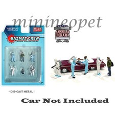 AMERICAN DIORAMA AD 76466 DIECAST HAZMAT CREW FIGURES 1/64 SET