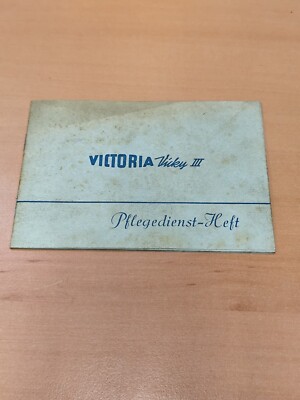 Victoria Vicky 3 Pflegedienst BLANKO scheckheft mofa moped prospekt brochure K