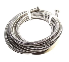 Stainless Steel Braided Fuel Hose Oil Gas Line AN4/AN6/AN8/AN10