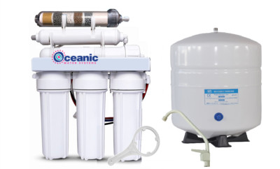 6 Stage Reverse Osmosis Water Filter System 100 GPD | Alkaline pH+ Permeate Pump