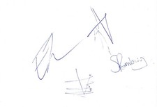 Five O'Clock Heroes band autographs signed 10x15 cm index card 