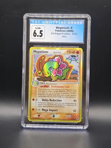 2006 Pokemon Ex Dragon Frontiers #4/101 Meganium δ Holo CGC 7.5 NM+