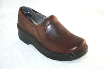 Klogs Naples Clog SLIP ON SIZE BROWN SLIP RESISTANT Women's
