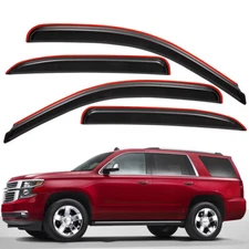 In-Channel Smoke Window Visors Rain Guards for 2007-2014 Chevy Tahoe/GMC Yukon