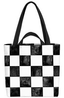 Schachmuster Tasche Schwarz Weiss Quadrate Vierecke Gemustert Muster Kariert