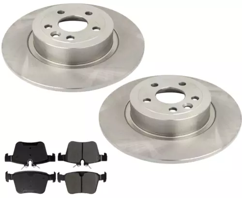 Rear Brake Rotors & Ceramic Pads Fits 16-19 Range Rover Evoque - Picture 1 of 1