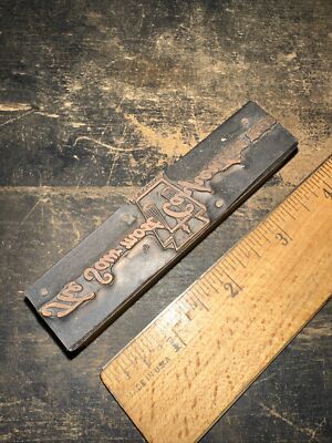 Vintage Printer's Block   The Saw Most Carpenters Use  Early Block!!