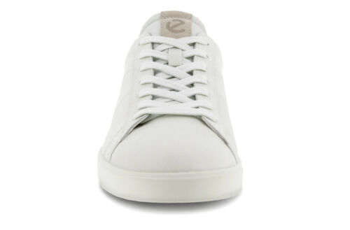 NIB - ECCO Street Lite Retro Leather Men Sneakers Sz US12/EU46 Sz US13/EU47 wht - Picture 2 of 6
