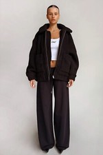 I Am Gia Pixie Coat Black Xs