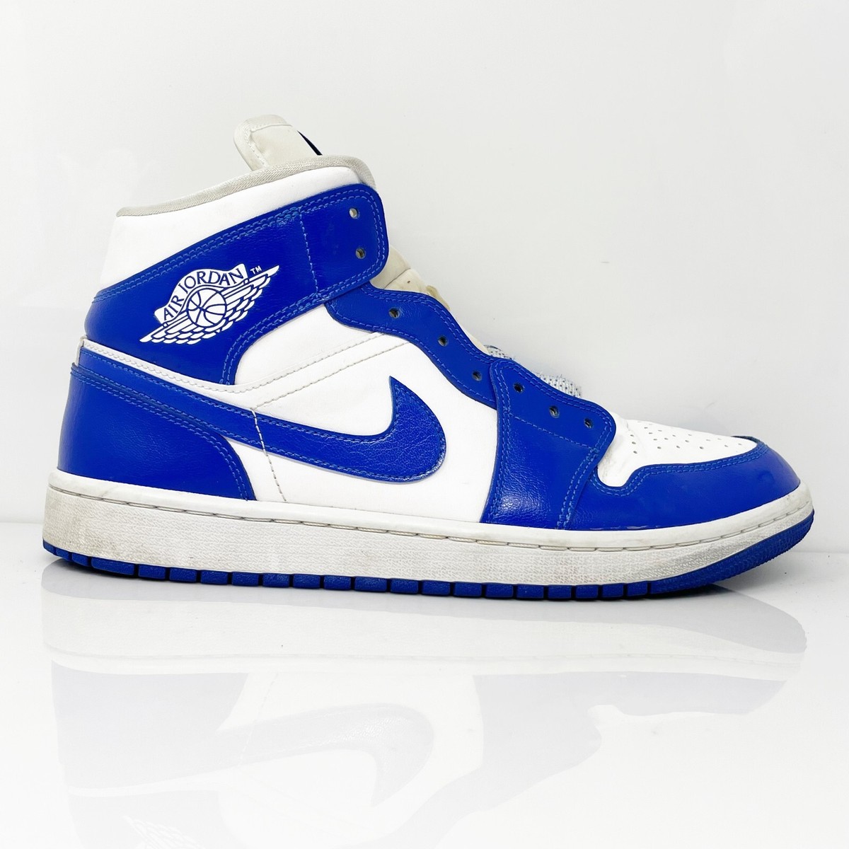 Nike Womens Air Jordan 1 Mid BQ6472-104 Blue Basketball Shoes 