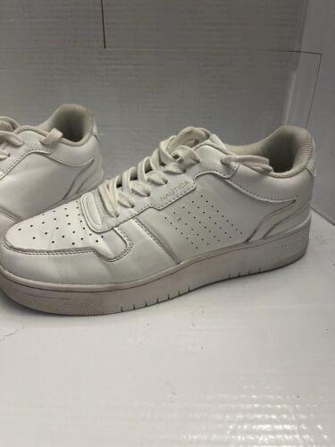 Nautica Stafford Sneakers White Lace Up Men's Size 10 - Picture 4 of 9