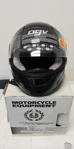 Casco integrale AGV modello GP 1 - colore nero lucido - taglia L - peso  1550 gr. | eBay