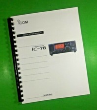 Owners Manual for ICOM IC-78 HF Transceiver 49 Pages W/Clear Covers 