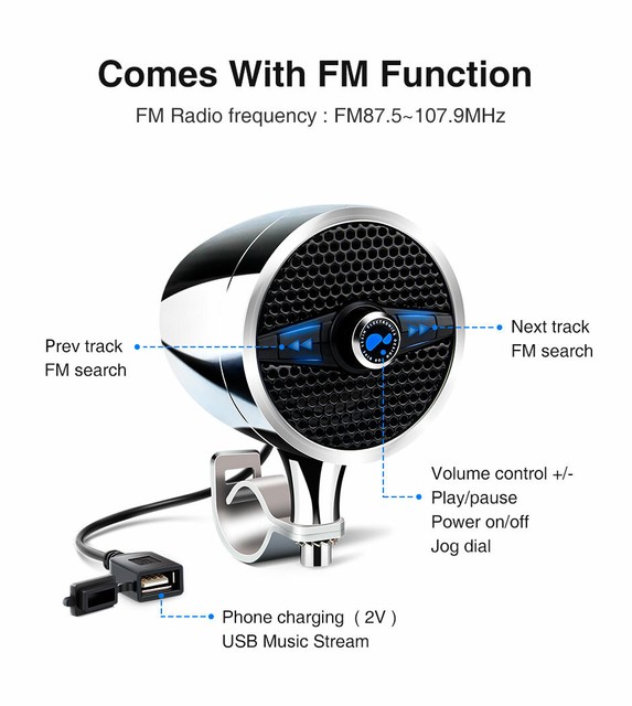 lexin s3 motorcycle bluetooth speakers