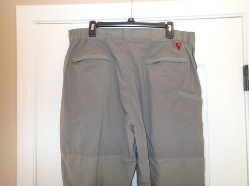 Rail Riders Men's Bushwacker Weatherpants Slate X-Large Zipper Hiking Pants - Picture 2 of 7