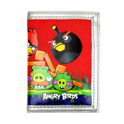 Angry Birds Trifold Boys Wallet, Red
