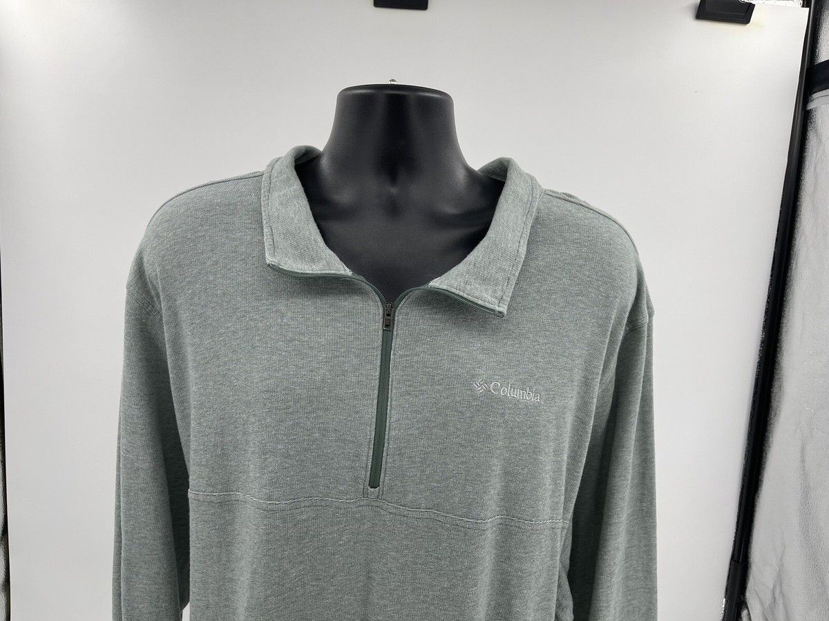 Columbia Sportswear Jacket 4XT Tall Heather Green Mens 1/4 Zip