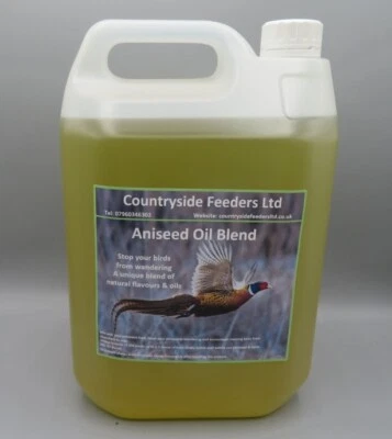COUNTRYSIDE FEEDERS LTD Pheasant Holding Spice Oil Aniseed Enticement for Poultry and Game Birds 5Ltr