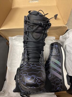 NIB Adidas X BAPE Tactical ADV Snowboard Boots US 9 Rare A Bathing