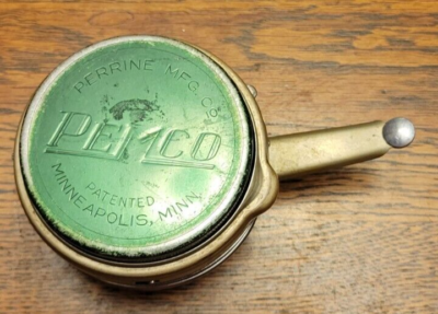 Vintage Moulinet Mouche Automatique PEMCO N°85 Aluminium Vert - Pêche à La Mouche USA