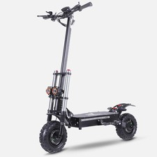 Folding Dual Motor 38AH 60V 6000W Electric Scooter 11" Off Road Tire With Seat