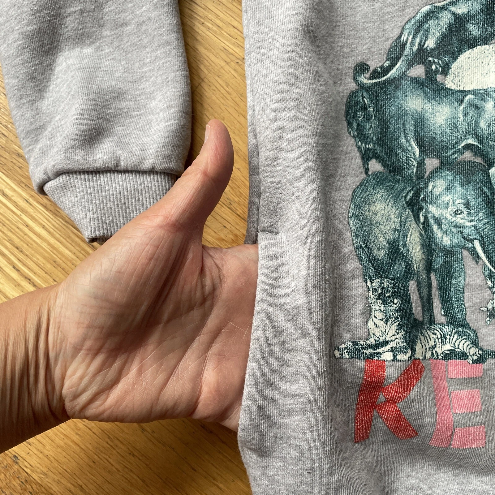 Vestito Maglione Kenzo Bambino Grigio Età 6 Anni