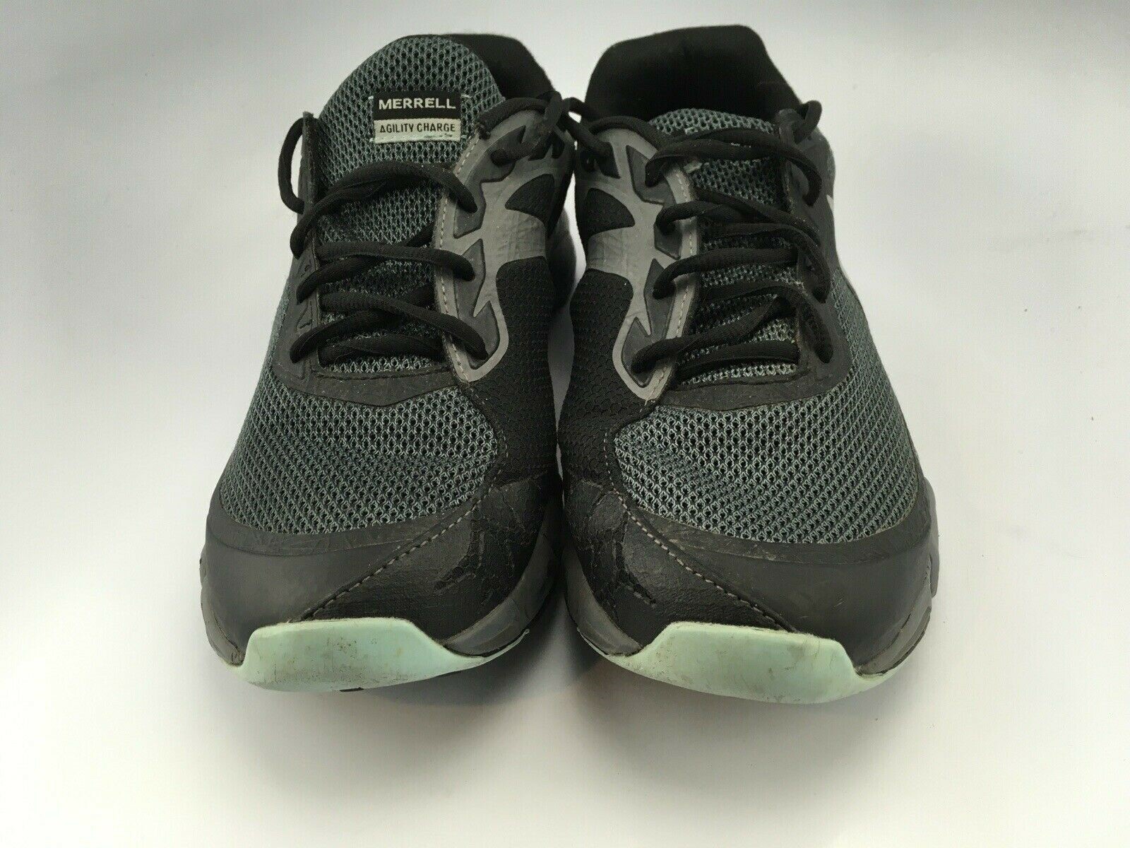 Scarpe da trail running Merrell J37716 Agility Peak Flex Mesh nere da donna taglia 10 5