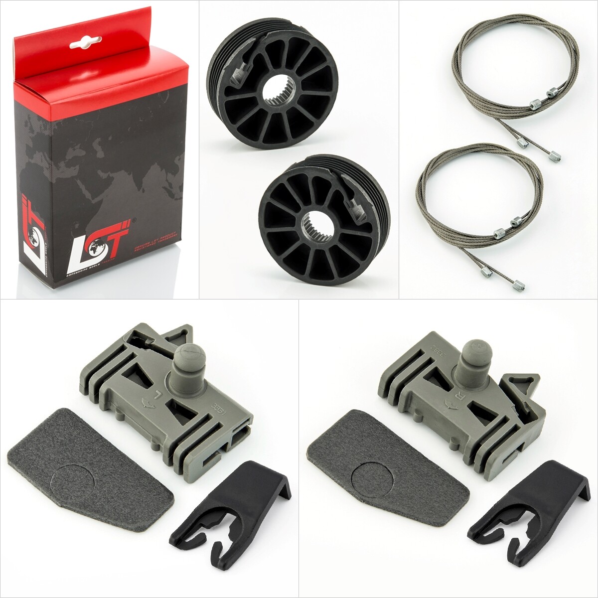 Window Regulator Repair Kit Front Left + Right for Citroen Xantia 1998 to 2003