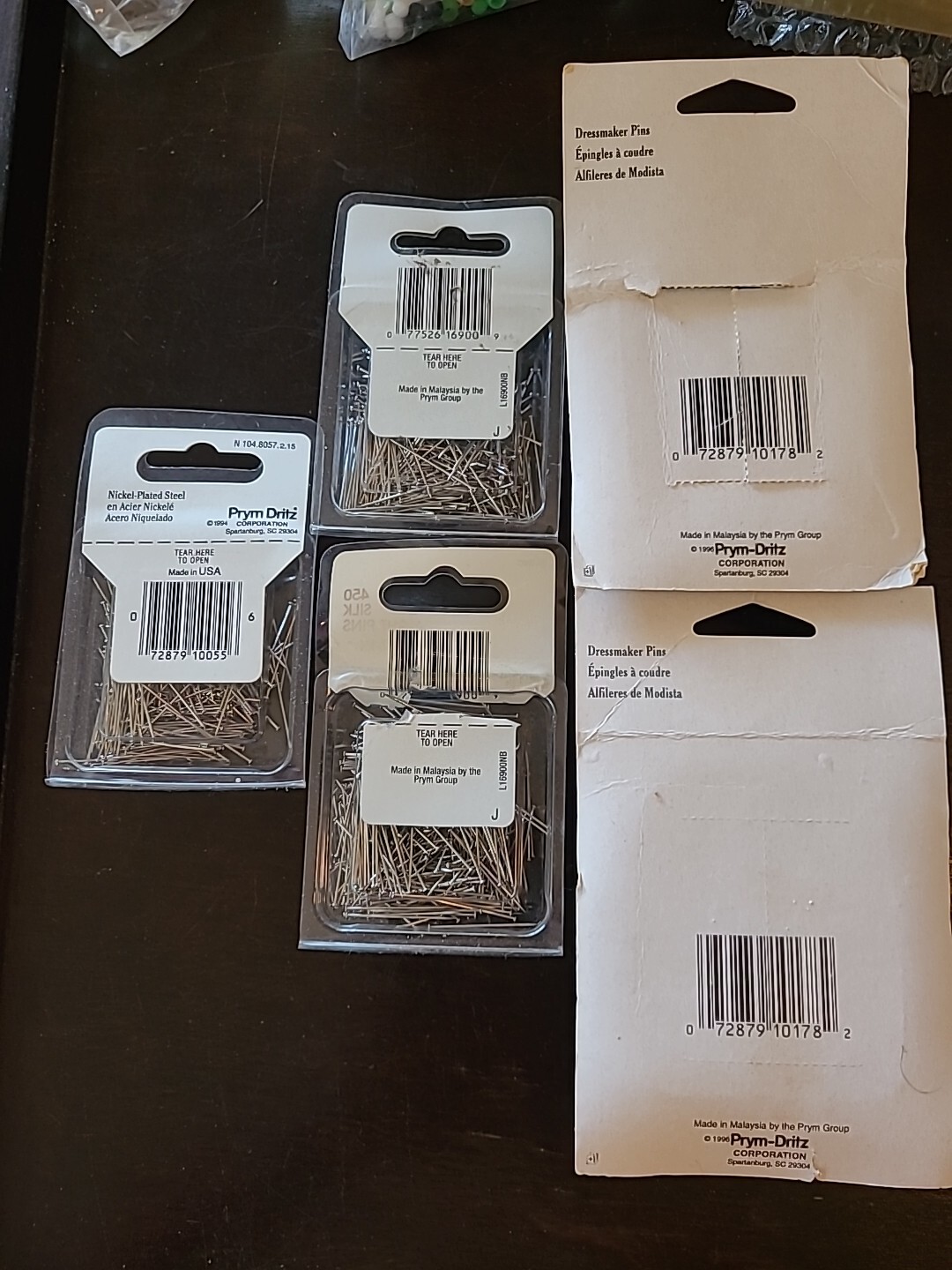 Dritz 750 Dressmaker Pins Prym 450 Silk Straight Pins Dritz Silk Pins