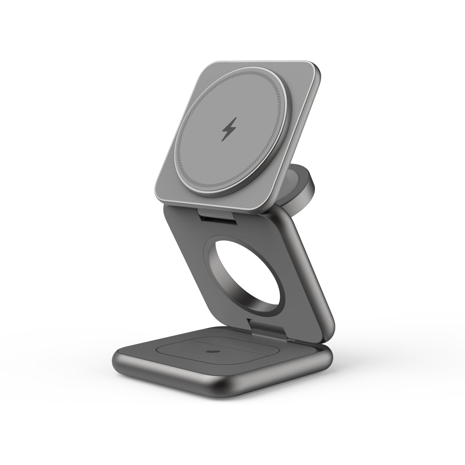 3-in-1 Foldable Wireless Charging Station, MagSafe-Compatible Fast Charger fo...