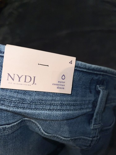 NYDJ High-Rise Ella Shorts w/ Binding Detail Horizon Size 4 NWT Lift And Tuck - 第 8/12 張圖片