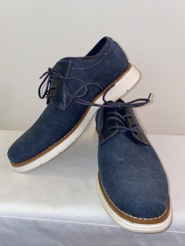Blue Canvas Izod Memory Foam Shoes 