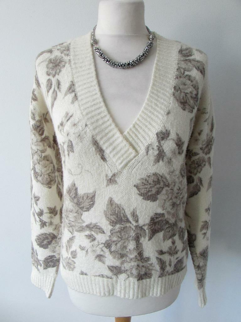 NEXT WINTER KNITS Ladies Cream Grey 