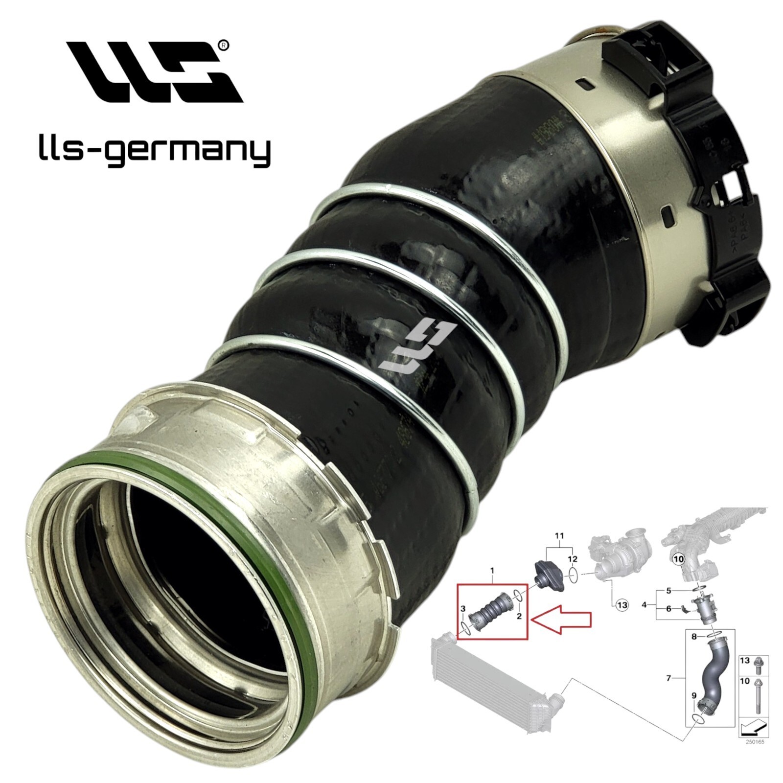 Intercooler Hose For BMW X5 (F15, F85) XDrive 25D Turbo Hose 11617823236