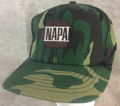 Napa Auto Parts Vtg Camo Hat Snapback Made In USA Louisville Manufacturing  Group