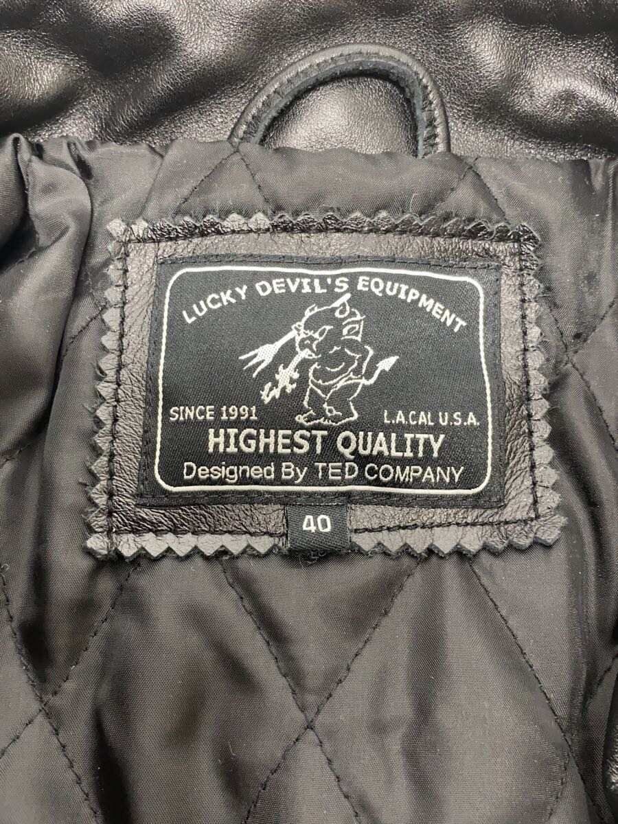 TED MAN (TED COMPANY RIDERS JACKET SINGLE 40 COW LEATHER