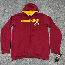 NEW Washington Commanders Sweatshirt Youth Extra Large Red Full Zip Hooded NFL