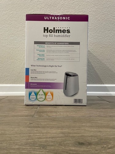 Holmes 1gal Top Fill Ultrasonic Cool-Mist Humidifier with Antimicrobial - Picture 3 of 3