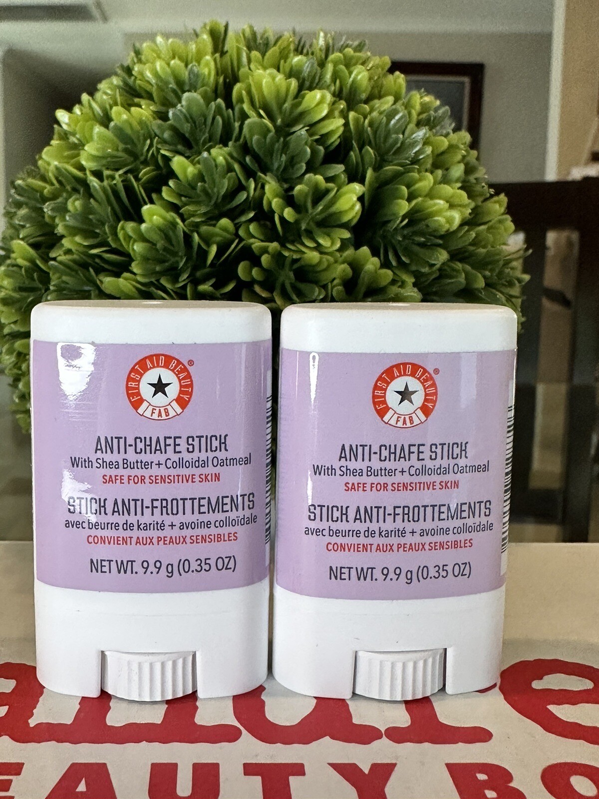 Lot of 2 First Aid Beauty AntiChafe Stick 9.9g/0.35oz. Travel Size eBay