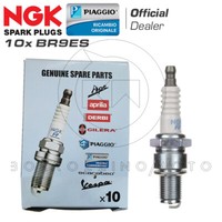 Kerzen Original Aprilia / NGK BR9ES Set X10 Piaggio NRG Power Dt 50 2006 - 2011