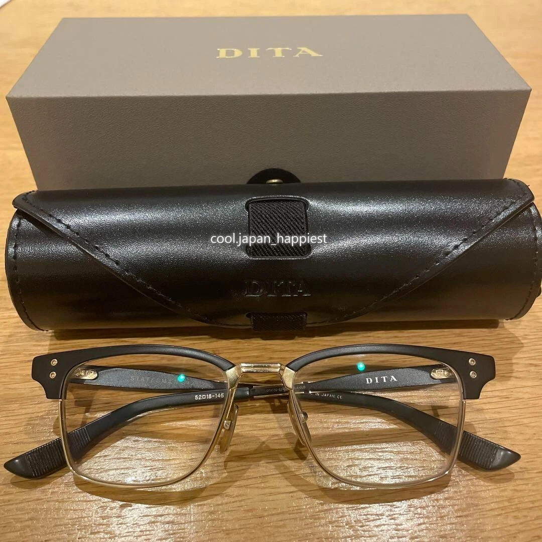 Dita Statesman Six Glasses DTX132-52-02 Titanium and Gold Frame