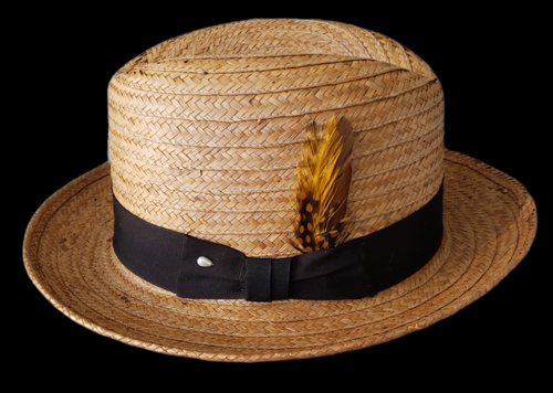 Mens Natural coconut straw palm 