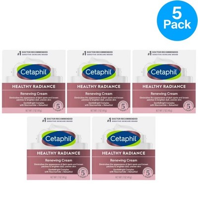 Cetaphil Healthy Radiance Renewing Cream 1.7 Oz 5 Pack New