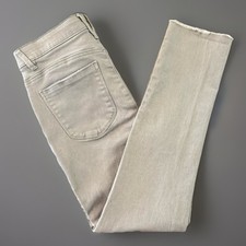 Democracy Ab Solution Equality Skinny Pants Taupe Gray Stretch Size 6 29x28