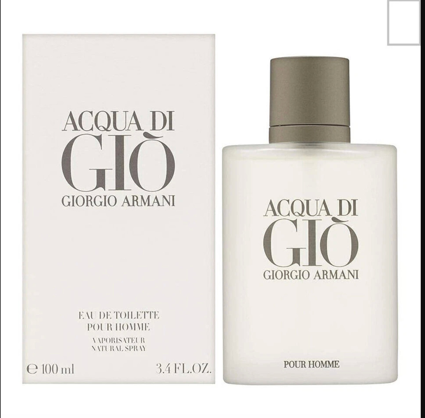 Giorgio Armani Acqua Di Gio 3.4oz Men's Eau de Toilette Sealed with Box