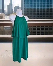 db established 1962 Sundress 4P Emerald Green Capelet Chain Accents Layered