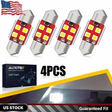 4X 31MM Festoon SMD License Plate Dome Map LED White Light Bulbs DE3175 DE3022